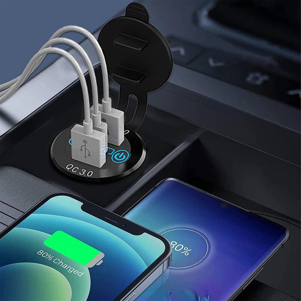 

Водонепроницаемая USB-розетка для зарядки, 12 В, 36 Вт