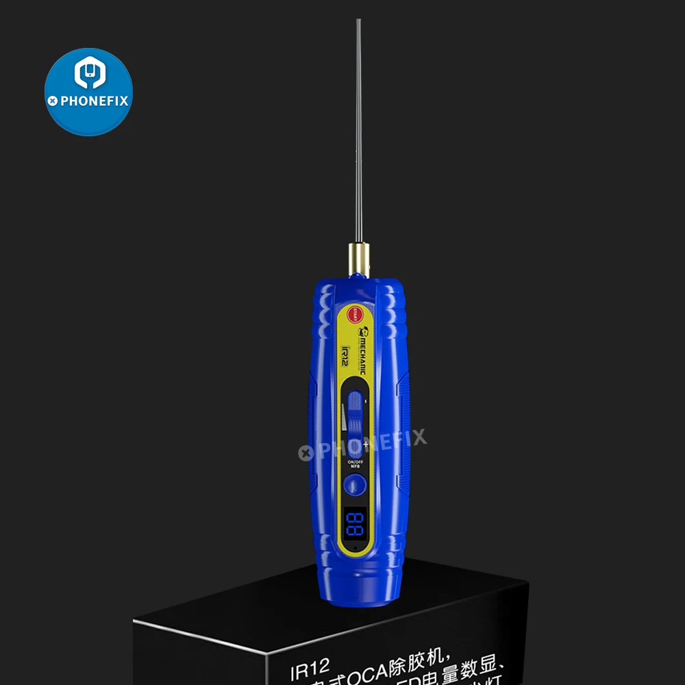 

Съемник клея Mechanic iR12 для сотового телефона ЖК-экран OCA клей очистка шлифовка режущие инструменты отклеивание игла перезаряжаемая машина