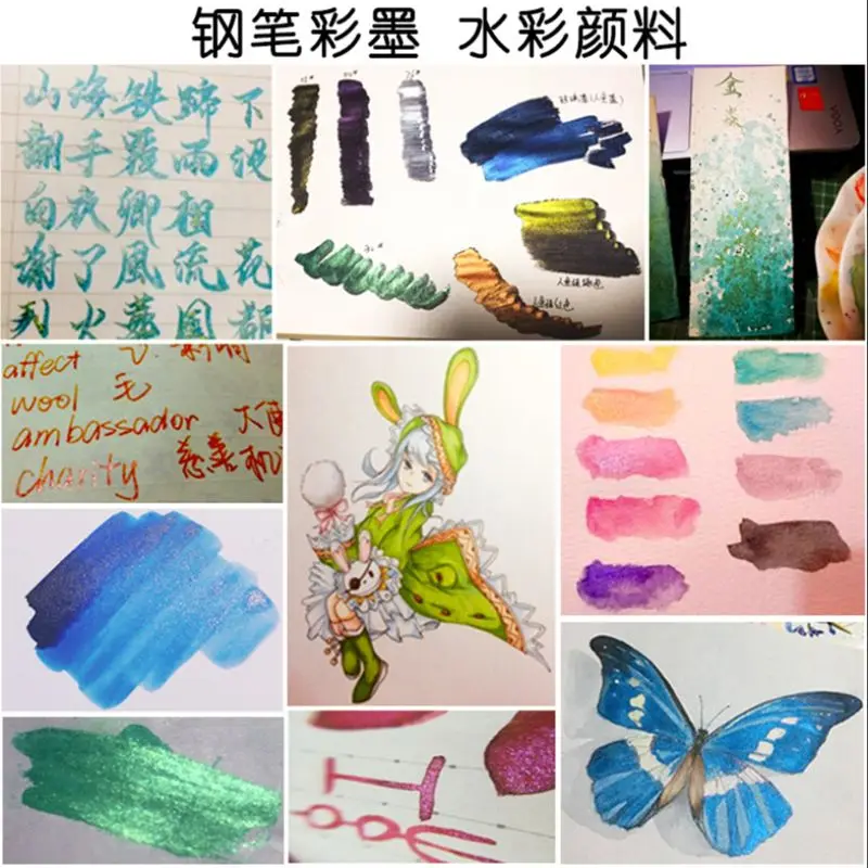 

30 Pcs/set DIY Handmade Pearlescent Powder Glitter Silicone Epoxy Mold Accessory