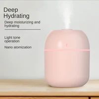 220ml mini portable ultrasonic air humidifer aroma essential oil diffuser usb mist maker aromatherapy humidifiers for home 2022