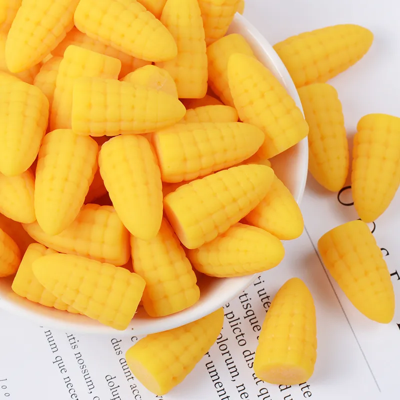 10 шт./пакет кукурузы Конфеты Супер светильник глины Еда играть поставки слаймов