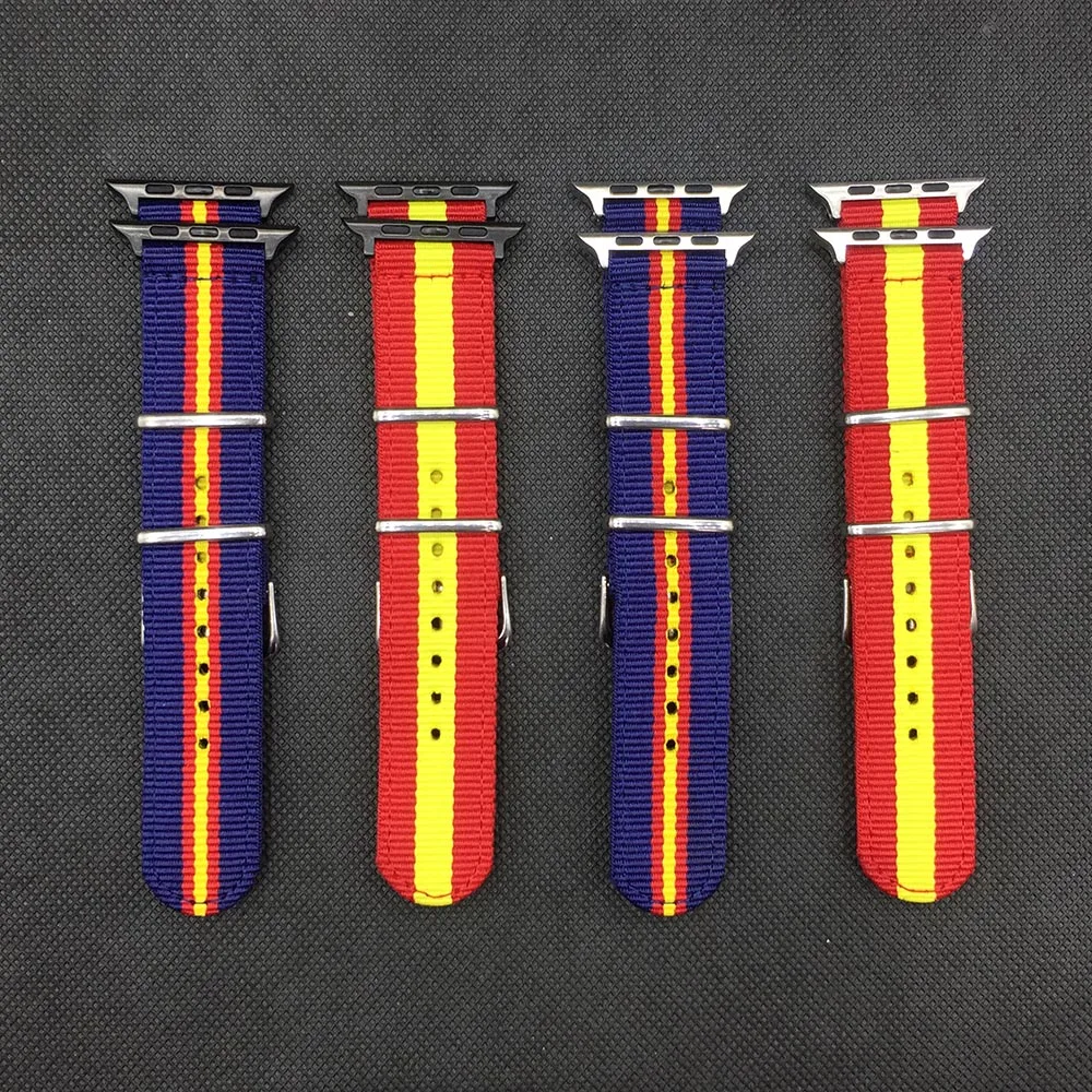 Watchband for Apple Watch 38mm 40mm 42mm 44mm Nylon Watch Strap Bracelet bands for iWatch Series 5 4 3 2 1 for Spain