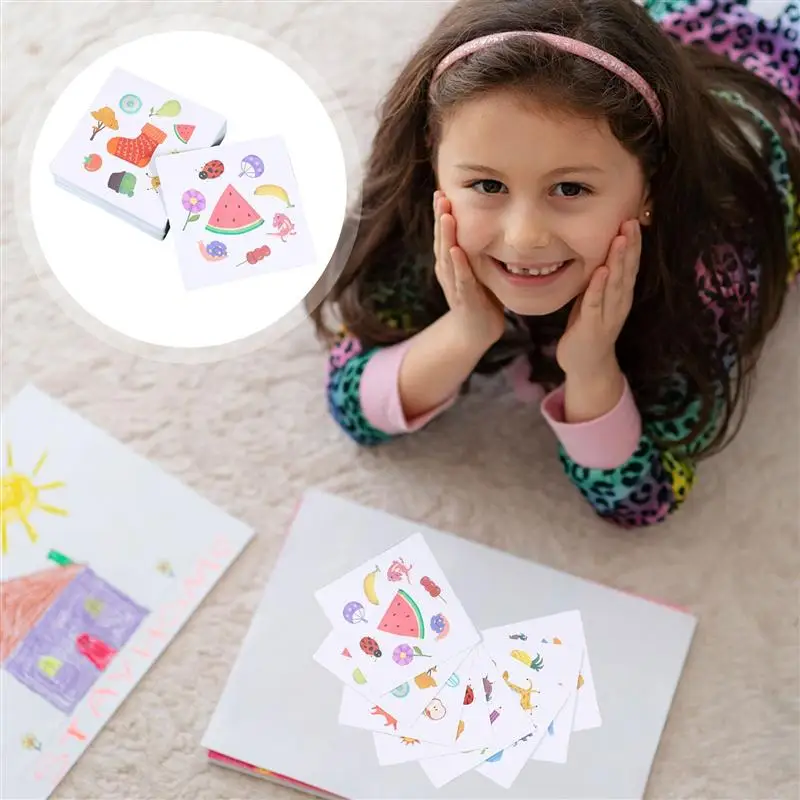 

1 Set Children Board Game Cards Toy Game Cards Plaything Memory Training Toy