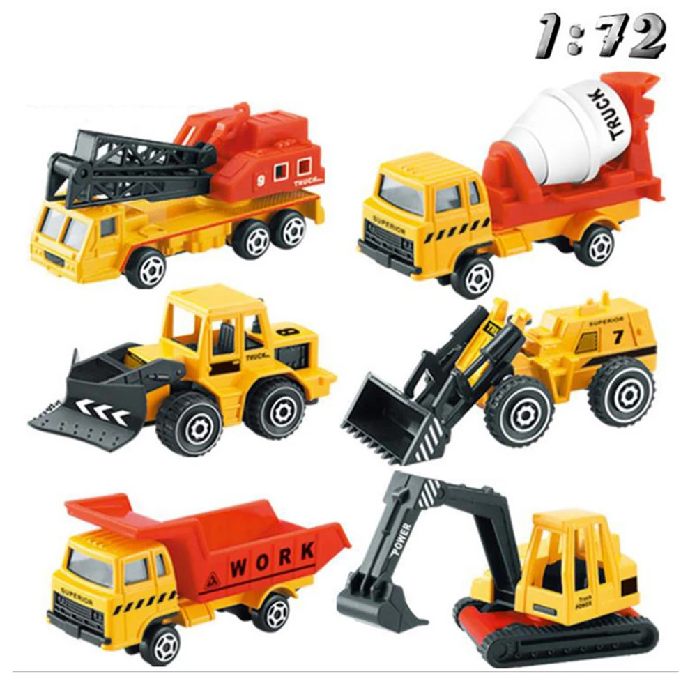 Литый под давлением металлический самосвал экскаватор колесный погрузчик