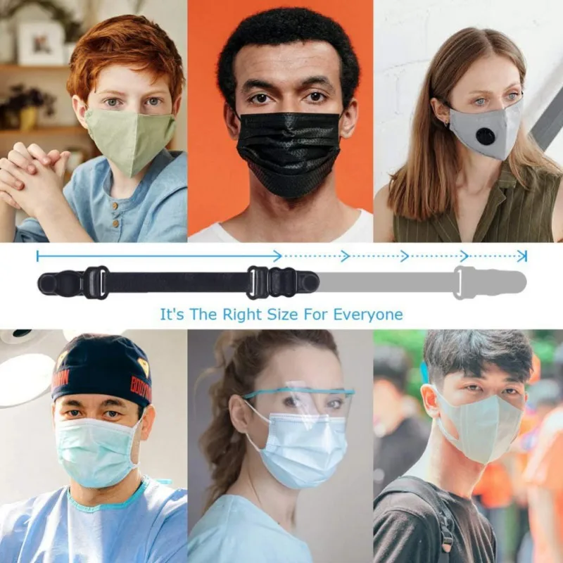 Удлинитель для защиты ушей регулируется по размеру головы маска удлинитель