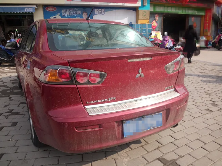 Для 2010-2015 Mitsubishi Lancer спойлер Sport 2014 ABS Материал заднее крыло автомобиля праймер