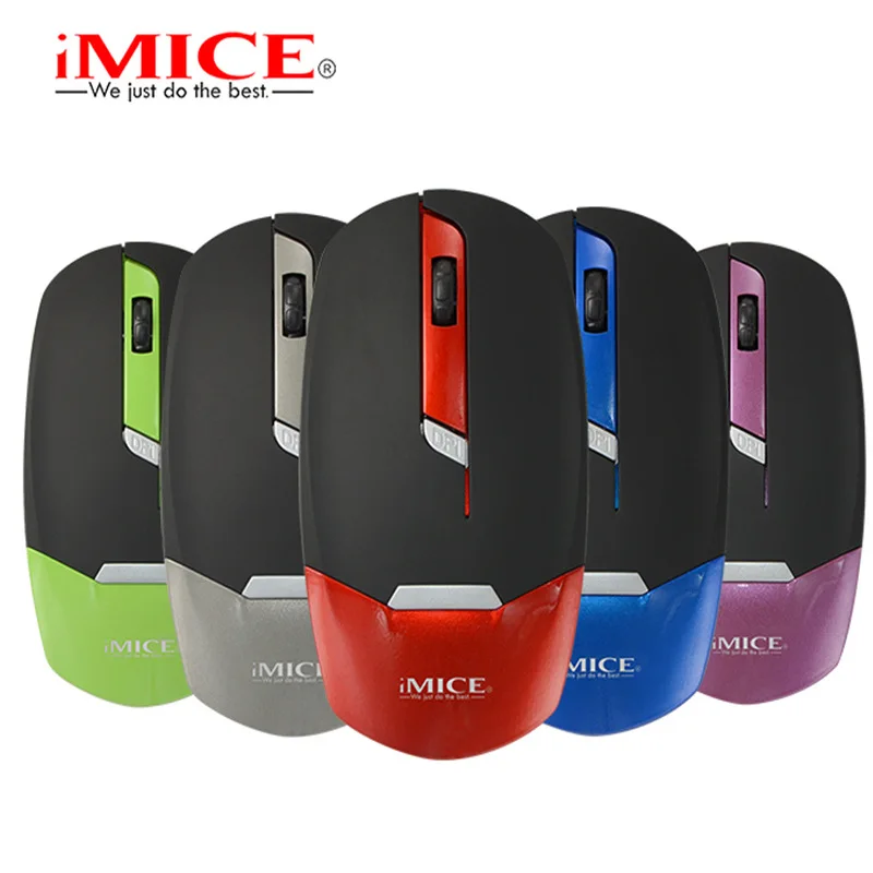 IMICE быстрая Бесшумная мышь легкая ультратонкая Беспроводная USB-мышь 2 4G