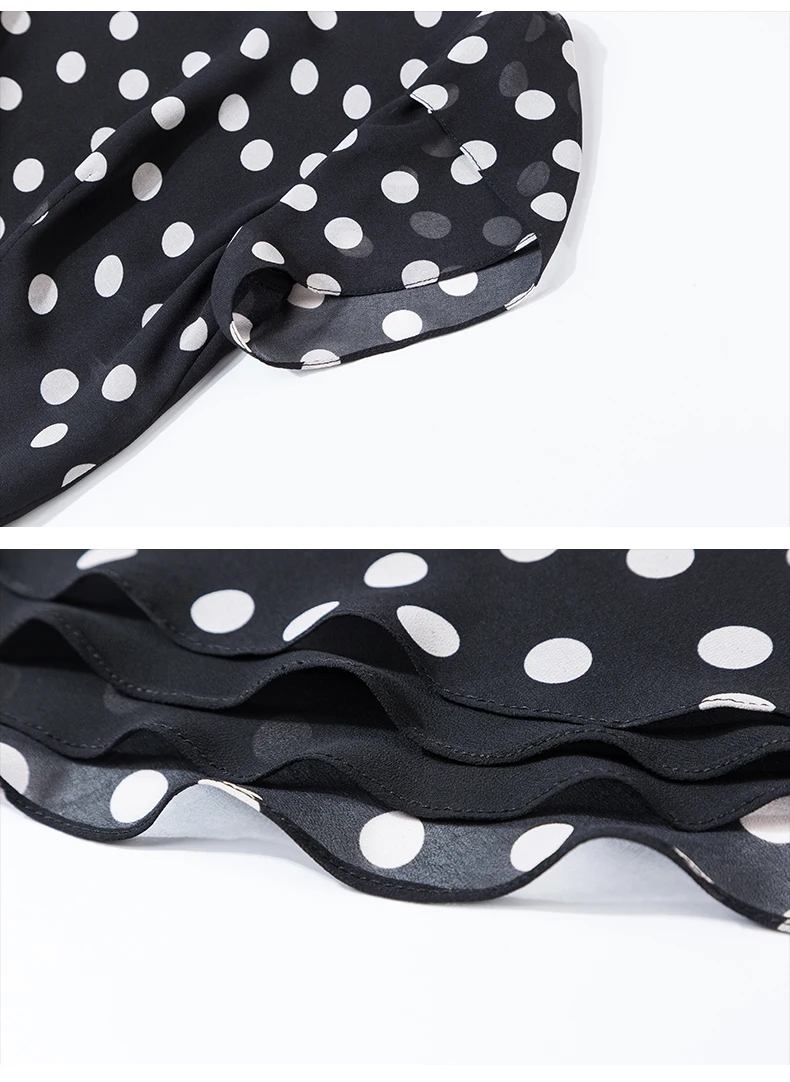 

2021 summer new casual short sleeve polka dot A line dress women
