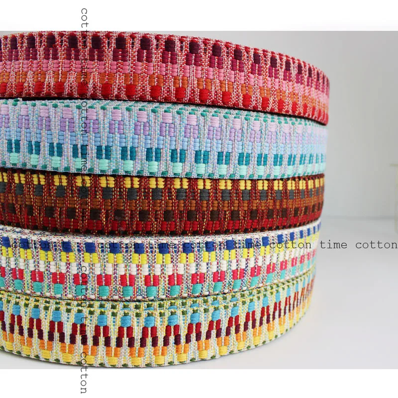 4 ярдов см этнический ремешок тканая тесьма толстые ленты двухстороннее