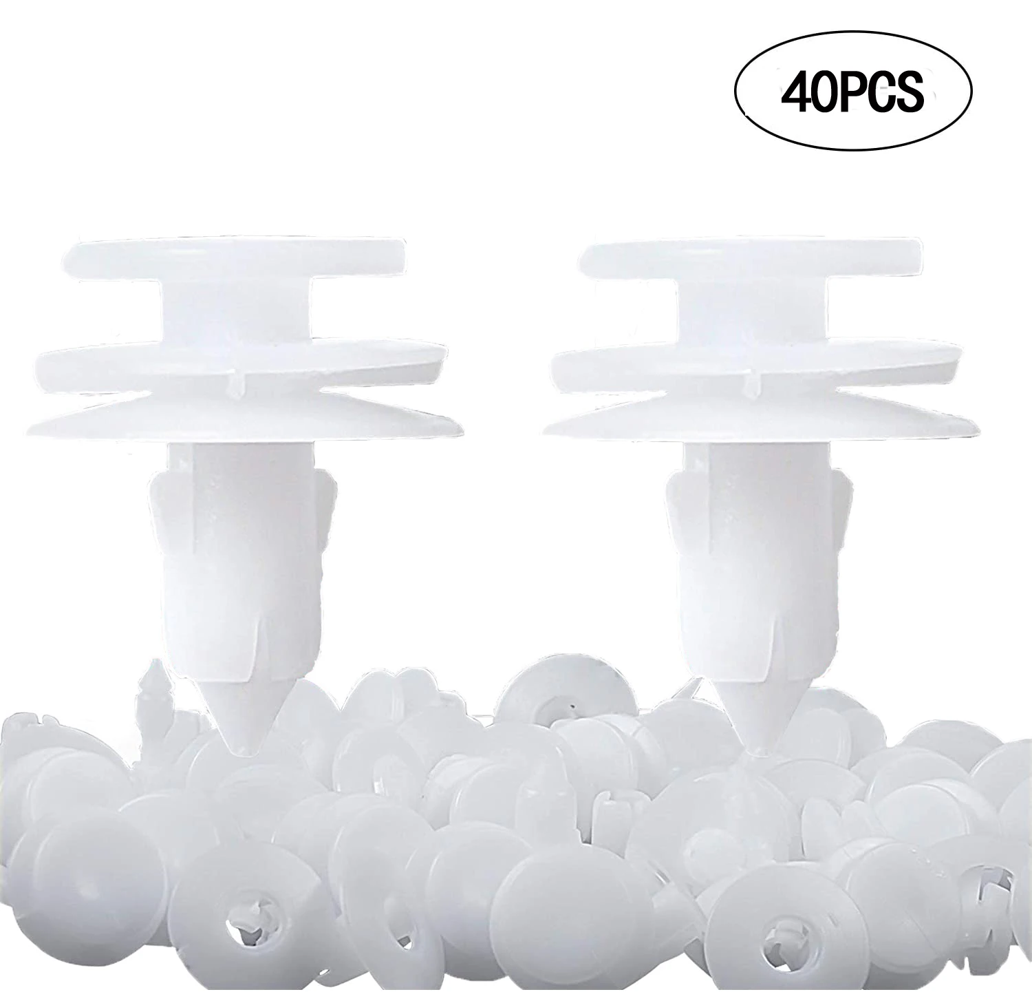 

40PCS Bumper Retainer Clips Car Plastic Rivet Fastener Push Retainer Kit Door Trim Panel Fender Clip
