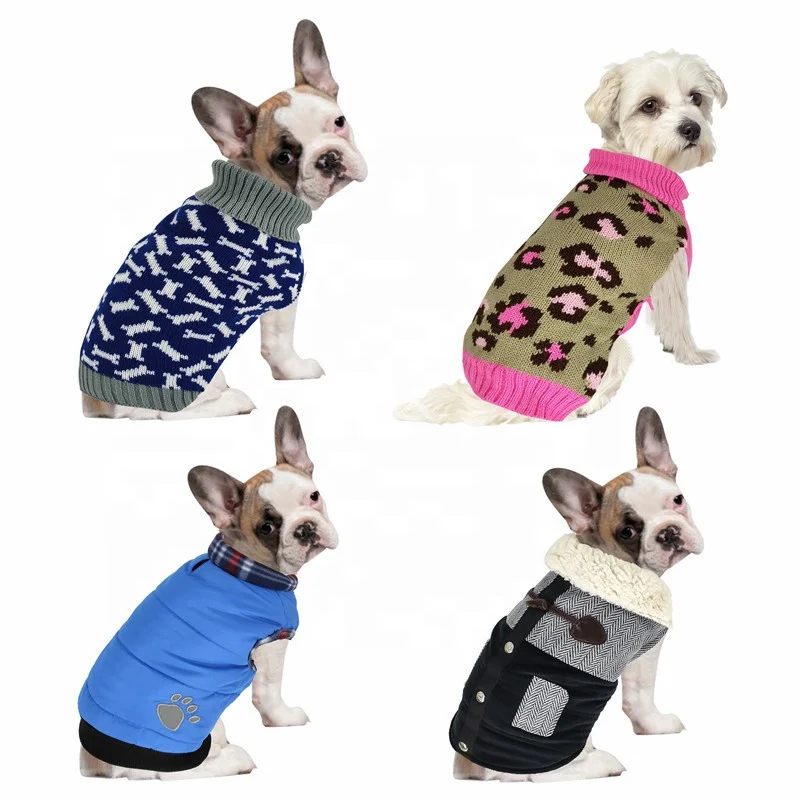 

Luxury 100% Cotton Winter Warm Dog Clothes Sublimated Pet Apparel Dog Clothing