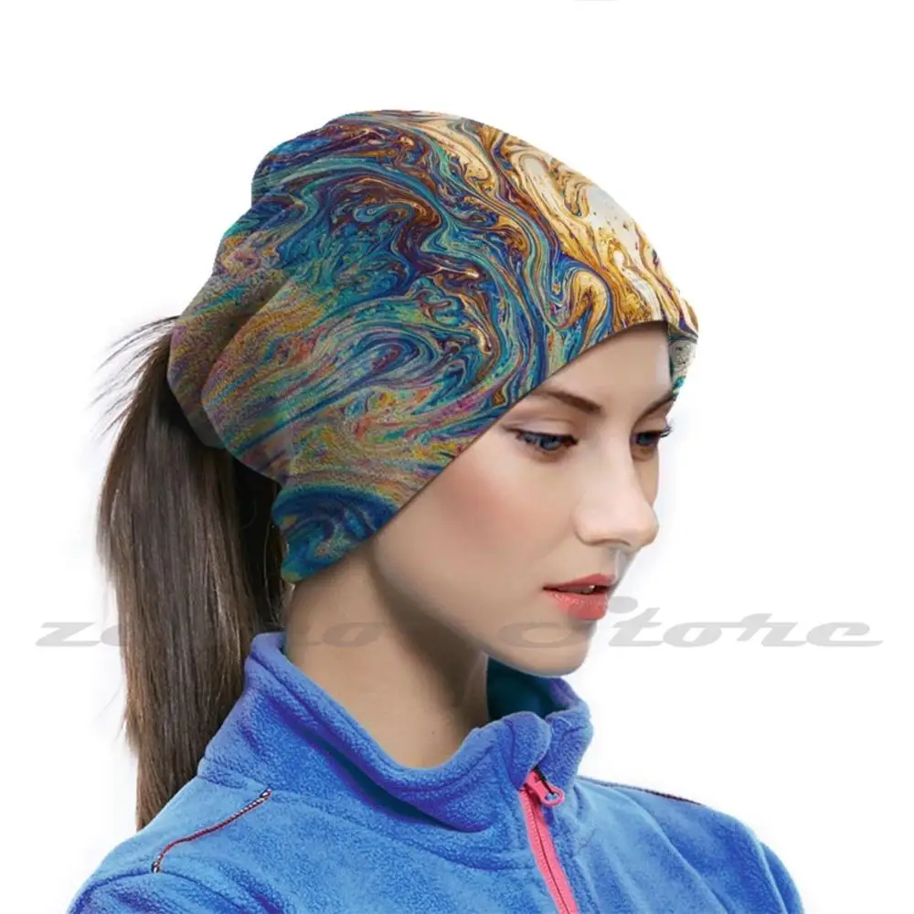 Тканевая многоразовая маска Tie And Dye с фильтром для принта планеты космоса звезд