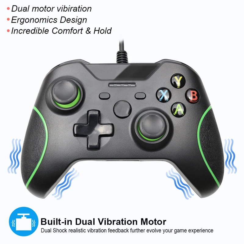 

Newest USB Wired Gamepad For XBOX ONE/XBOX ONE SLIM/PC Controller For Microsoft PC Controller Support For Steam Game Wholesale