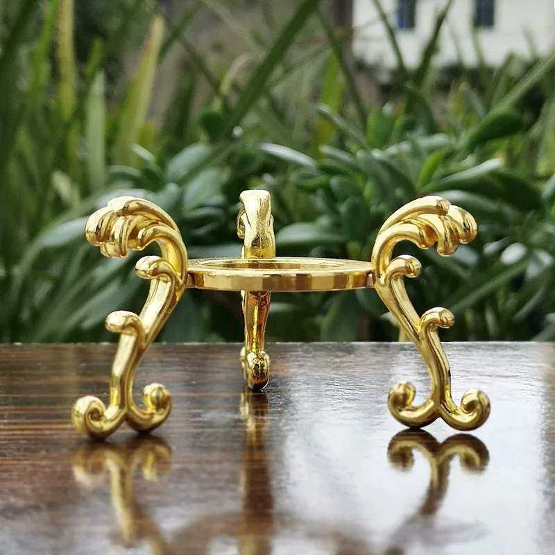 Хрустальный шар фигурка позолоченный стенд металлический держатель дисплея