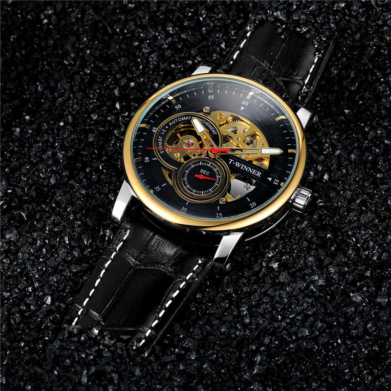 Автоматические механические мужские наручные часы WINNER спортивные армейские