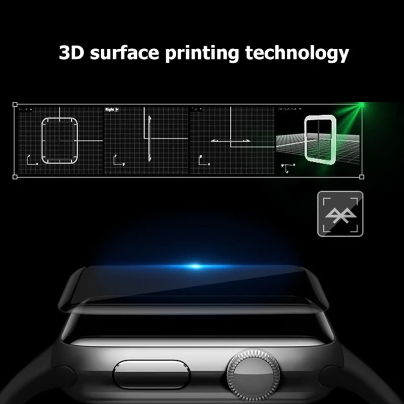 1 2pcs screen protector clear coverage for iwatch 4 5 6 screen protector for iwatch 4 5 6 40mm 44mm smartwatch tempered glass free global shipping