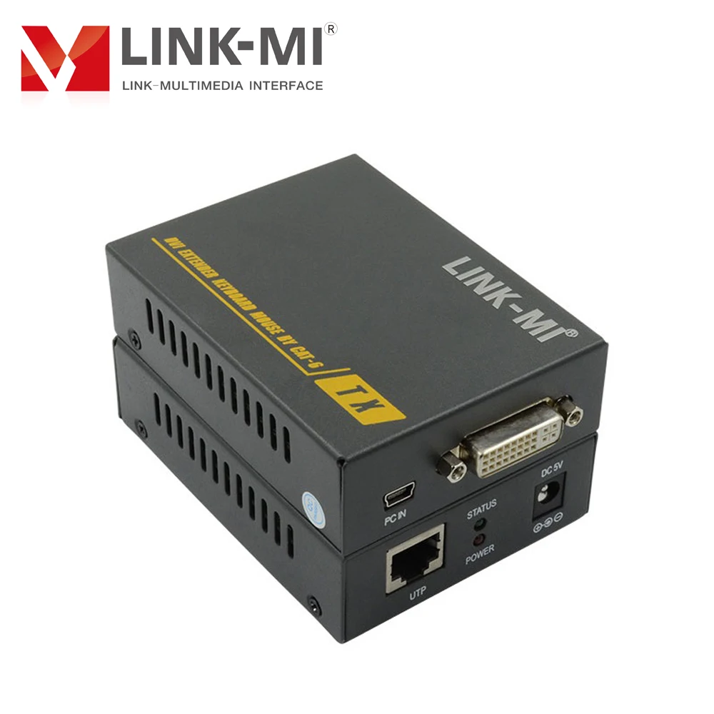 Адаптер-удлинитель UTP, 60 м, DVI KVM, кабель CAT6, поддержка USB Keboard Mouse 3D 1080P EDID, подходит для многих дисплеев (art.: 7a5fb23c8) - 7a5fb23c8