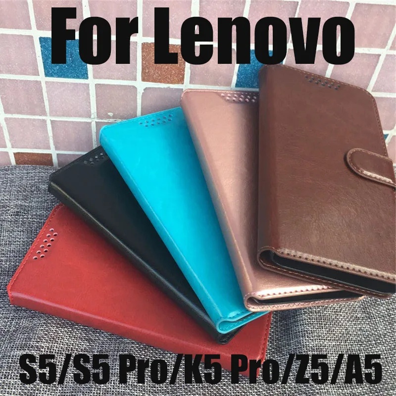 Чехол для Lenovo S5 Pro роскошный флип кошелек из искусственной кожи чехол A5 Z5 K5 чехлы с фоторамкой и слотом