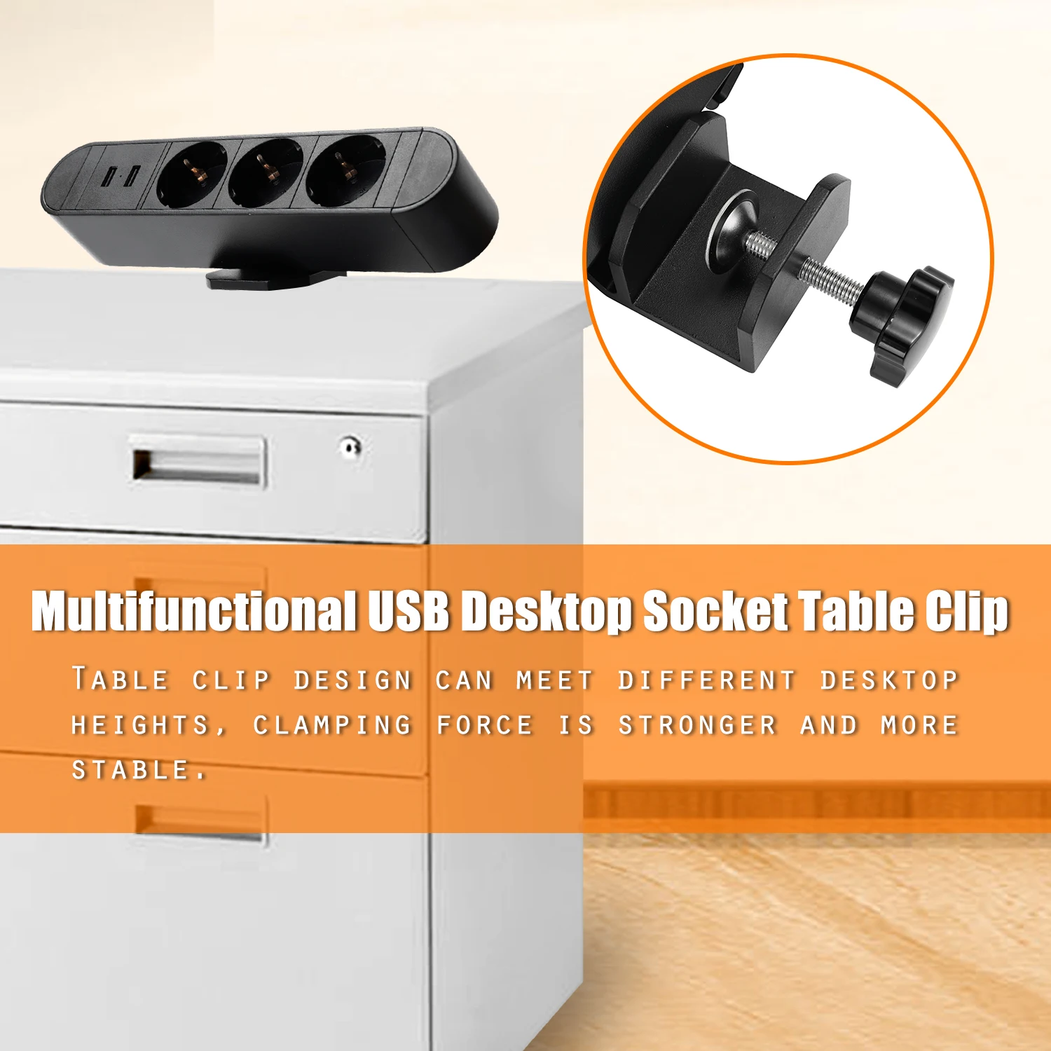 Высокое качество Многофункциональный USB Настольная розетка зажим свободное отверстие настольная офисная Рабочая станция розетки