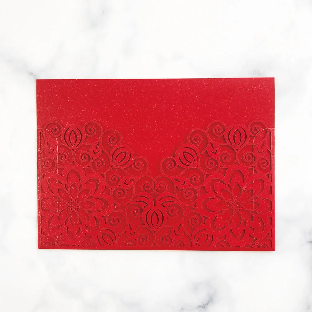20pcs Exquisite Flower Invitation Card New Style Unique Laser Cut Wedding Invitations Cards Grand Events Party | Дом и сад