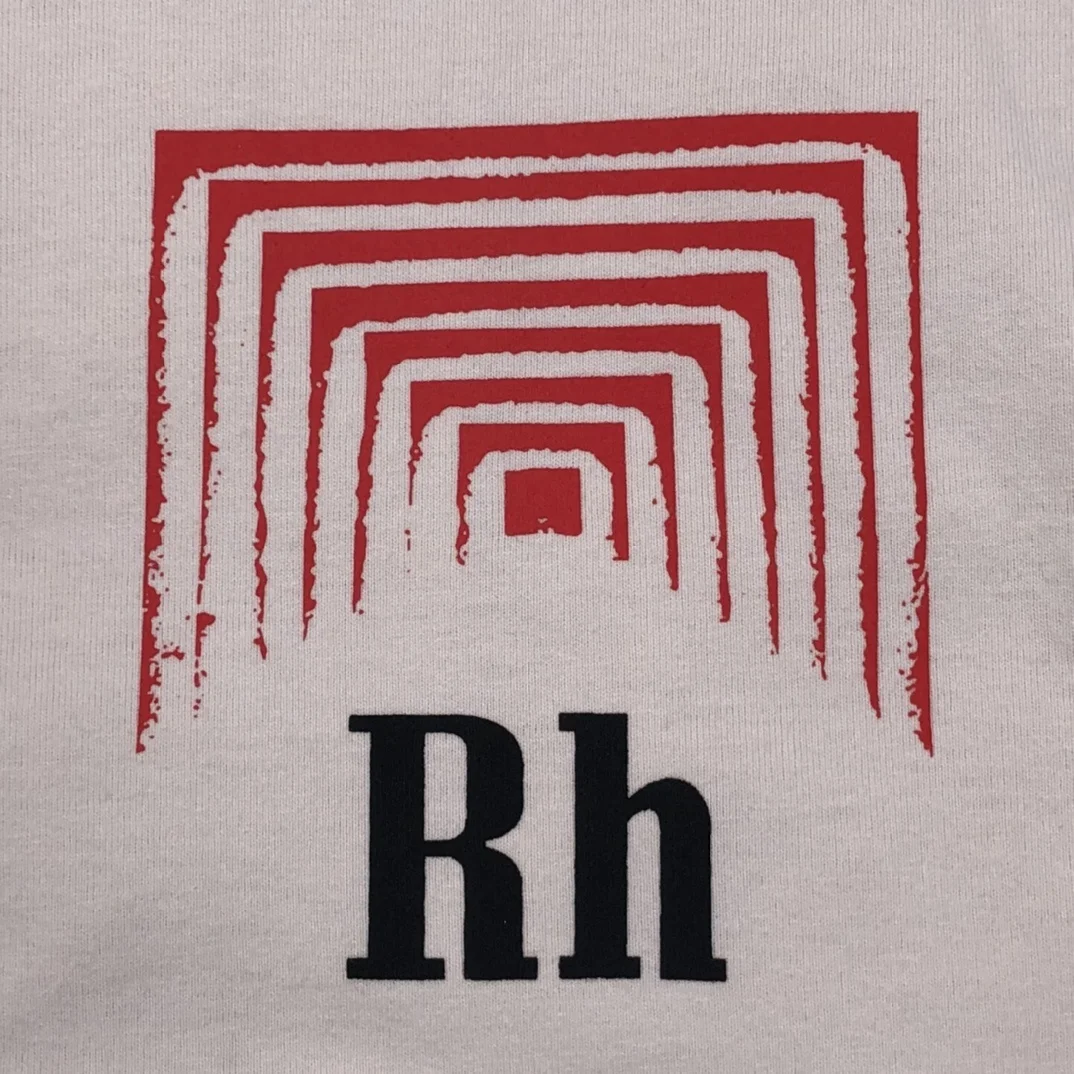 

Oversize Rhude BOX PERSPECTIVE T-shirt 2021 Summer Men Women Vintage 1:1 Quality RHUDE Tee Color Print Tops Short Sleeve