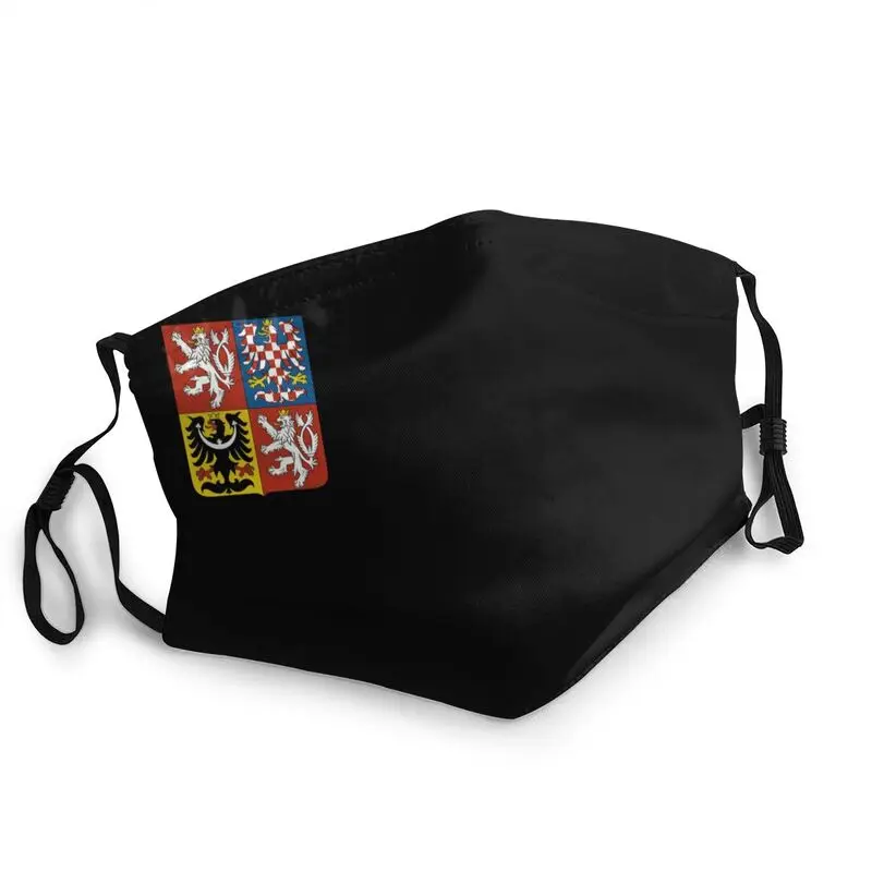 

Washable Coat Of Arms Of The Czech Republic Mouth Face Mask Adult National Emblem Crest Mask Men Protection Respirator Muffle