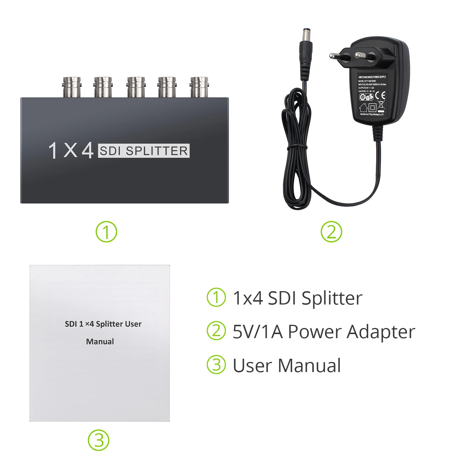LiNKFOR 1x4 разветвитель для SD SDI HD 3G расширитель 1 Вход & 4 выхода 1080P 60 Гц сплиттер с