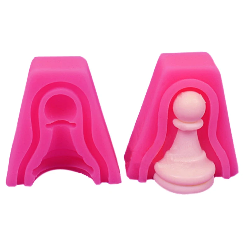 Силиконовая форма Fondant шахматная пешка воины инструменты для приготовления пищи