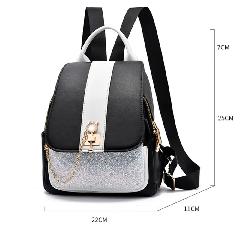 Модный дизайнерский женский дорожный рюкзак со стразами сумка через плечо из