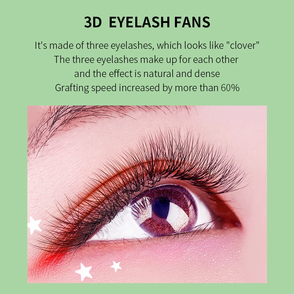 Накладные ресницы GLAMLASH W в форме 3D готовые объемные Style удобные нового объема