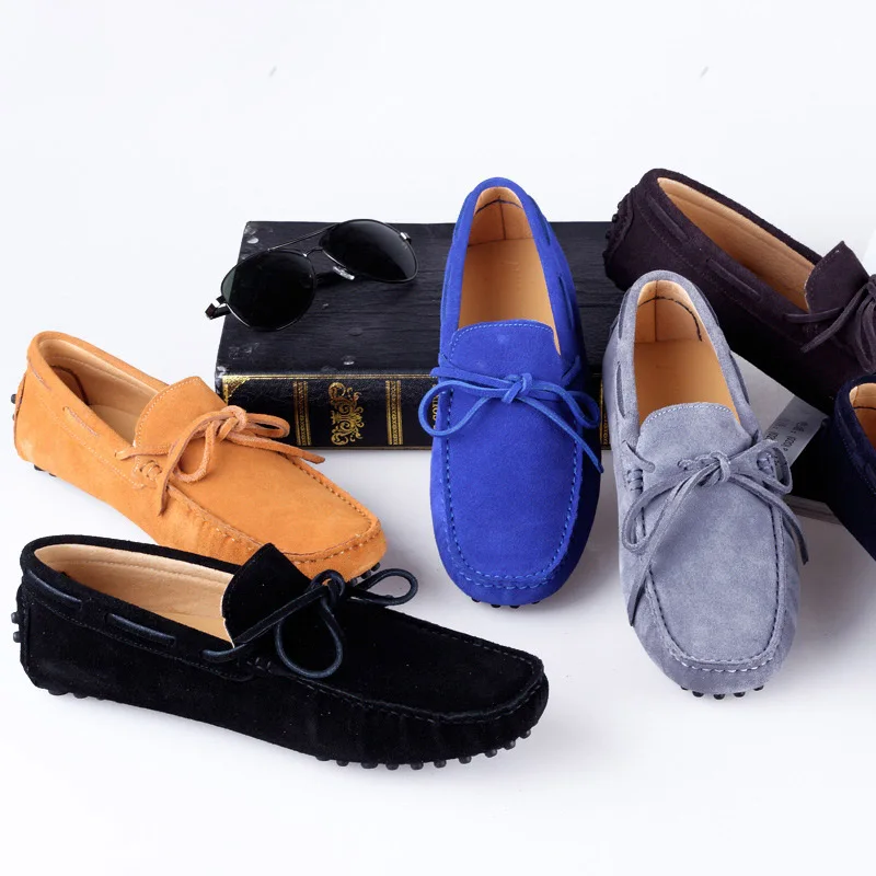 

Fashion Summer Soft Moccasins Men Loafers luxury shoe Genuine Leather Shoes Men Flats Driving Shoes mens casual leather shoe