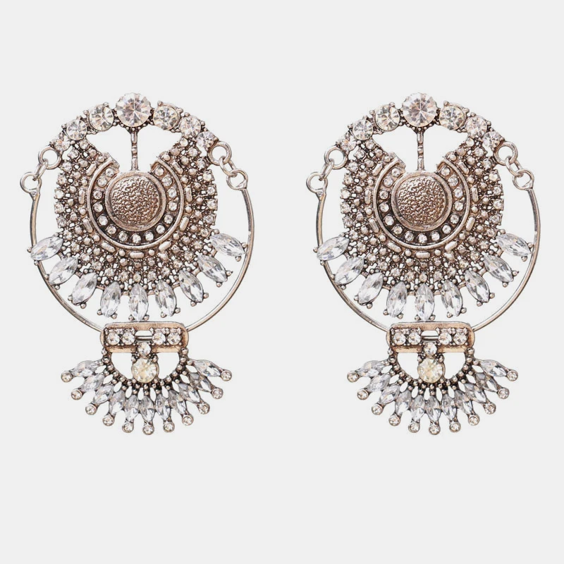 Ztech New Fashion Z Luxury Brand Rhinestones Water Drop Crystal Geometric Gem Designer Vintage Earrings For Women Free Shipping|vintage drop