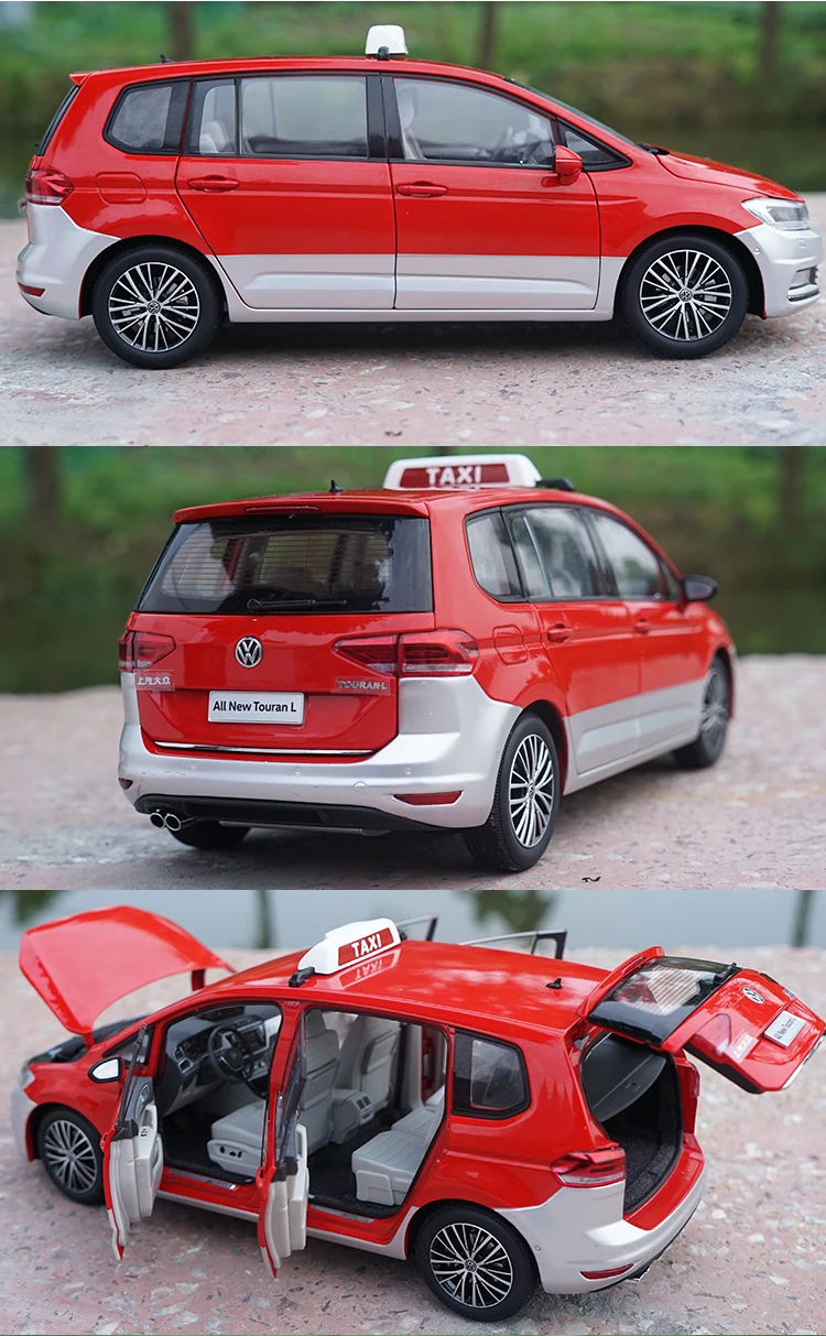Изысканный подарок 1:18 Touran L сплава модель, моделирование литьем под давлением металлическая модель автомобиля, коллекция украшения