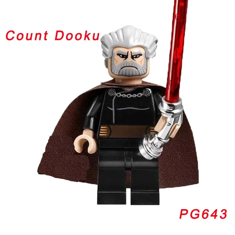 pg643 Одиночная Звездные войны кирпич Боевой Дроид Malbus Leia Luke Skywalker Qui Gon Ro-Gr супер Боевой Дроид K2So строительный блок - Цвет: pg643