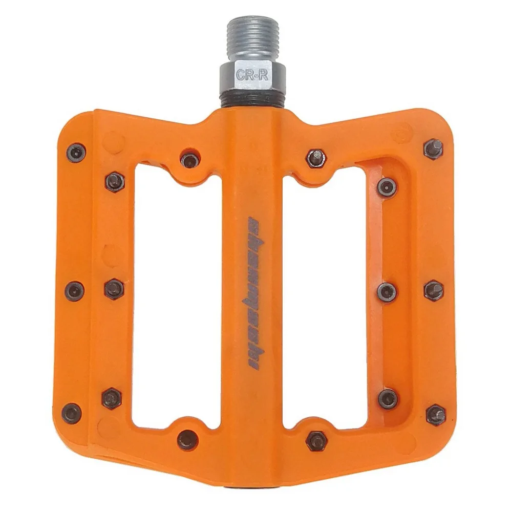 

DU Bushing Bicycl Pedal Bearings Nylon Ultralight Flat Pedal Mountain Road Anti-slip Big Foot Plastic Bicycle Pedal