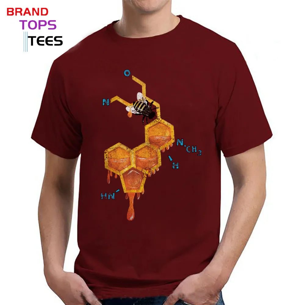 Новейшая футболка LSD с принтом мед пчела Мужская модные топы математической