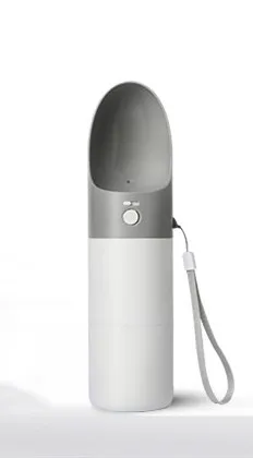 430ML grey XIAOMI Mijia MOESTAR ROCKET бутылка для воды для собак 230/460 мл портативная переноска для животных бутылка для воды диспенсер модный дизайн для домашних животных - Цвет: 430ML grey