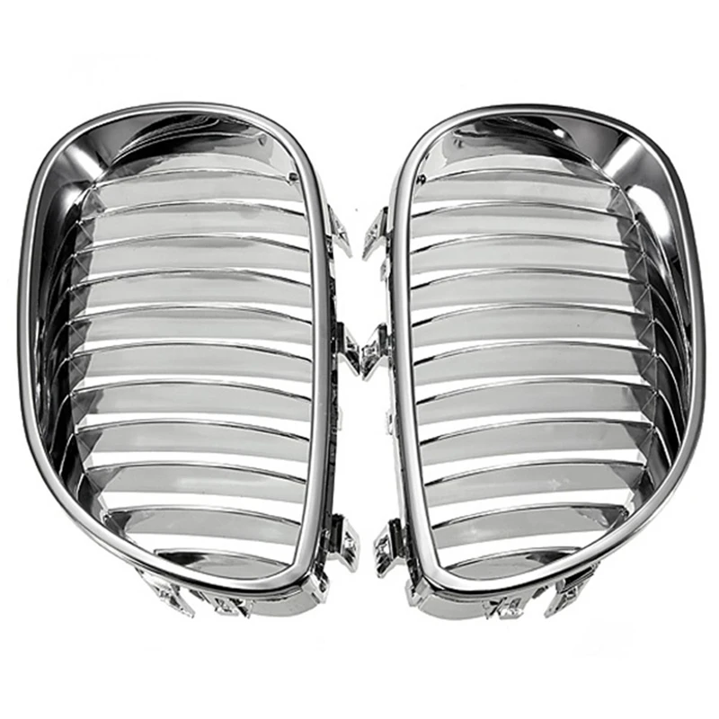 Передний бампер хром Спорт широкий почек решетка гриль для-BMW E60 E61 5 серии M5 2003-2009
