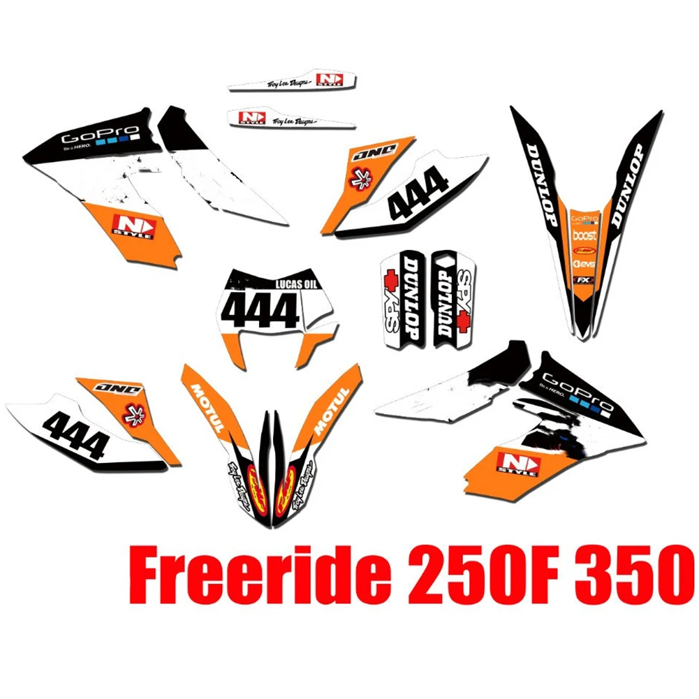 Графические Наклейки для Motocross наборы наклеек с бесплатными индивидуальными