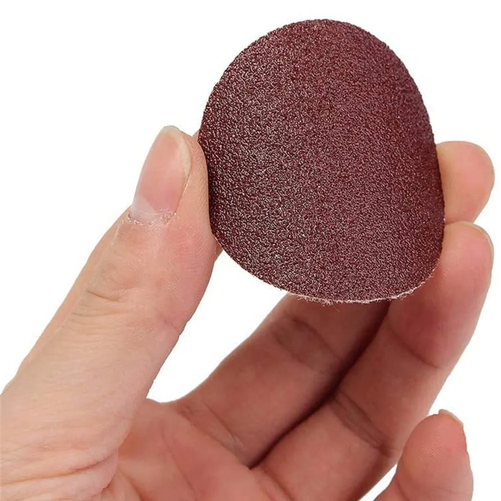 

100Pcs 50mm Sandpaper Sanding Discs Grinding Pad Sheet 60-800# With Backer Plate Hook And Loop Sanding Discs
