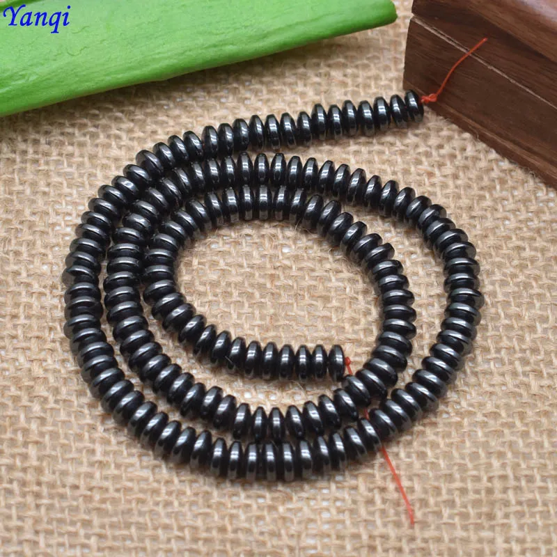 4 6 8MM Natural Hematite Beads for Jewelry Making, Loose Spacer Beads for Crafts image 2