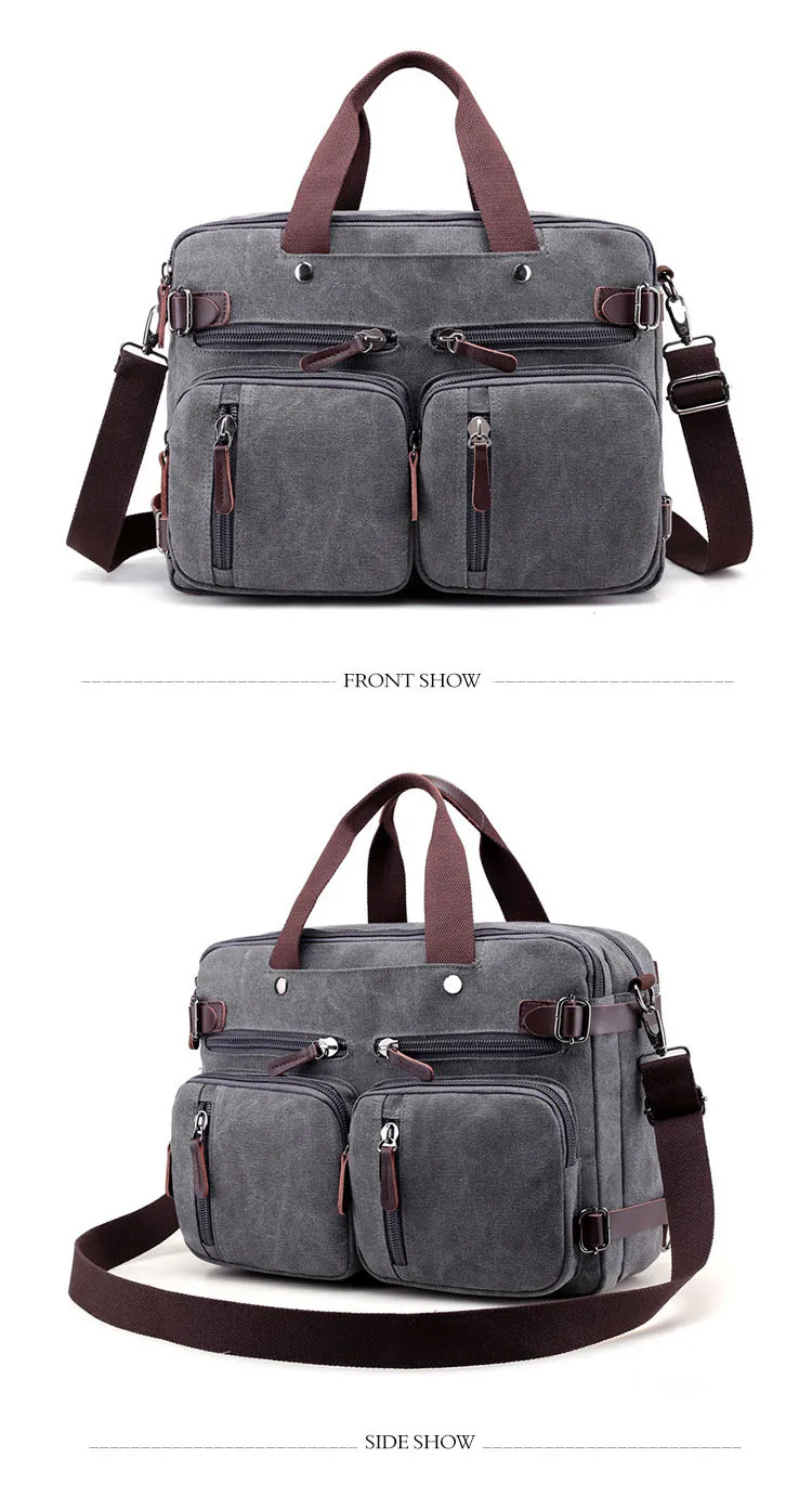 WOBAG Мужская модная дорожная сумка через плечо сумка Холщовая Сумка большой портфель большая Повседневная Деловая мужская сумка для ноутбука