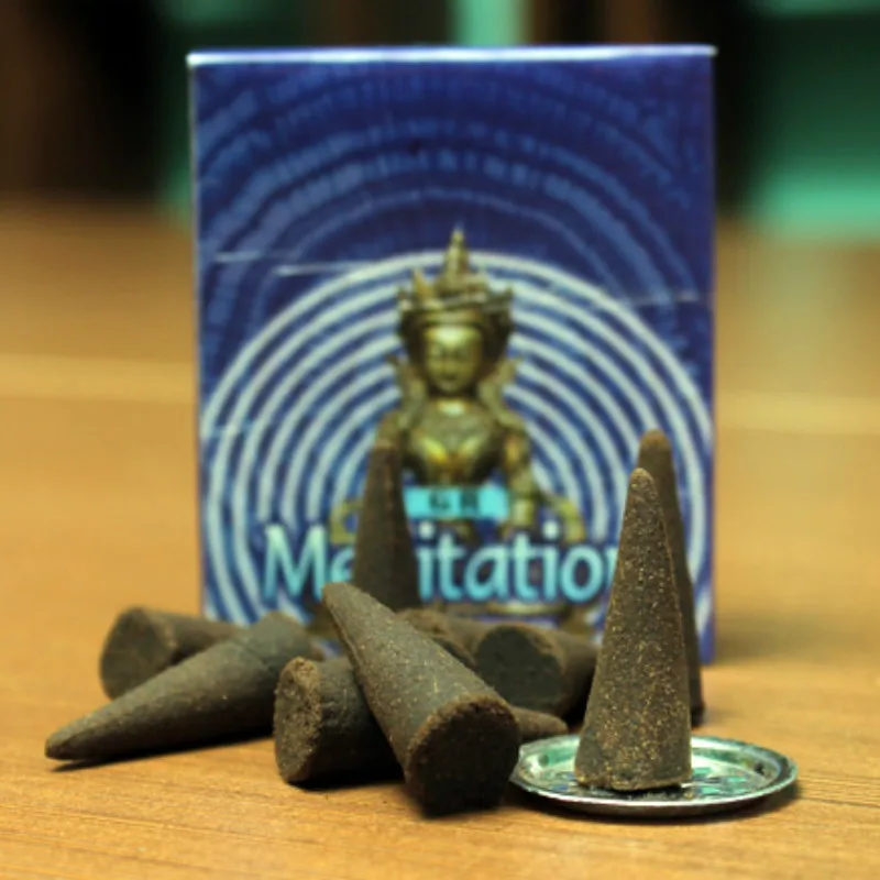 Meditation T 17 видов Индийские благовония конусы натуральная ароматерапия сандаловое дерево Лаванда Роза Жасмин Франк благовония башня благовония s - Аромат: Meditation