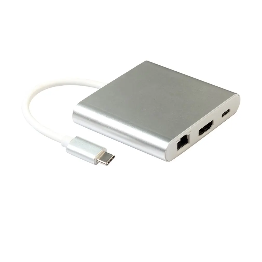 Преобразователь type-C в Hdmi 4 K Rj45 Usb 3 0 1 Usb-C многофункциональный удлинитель
