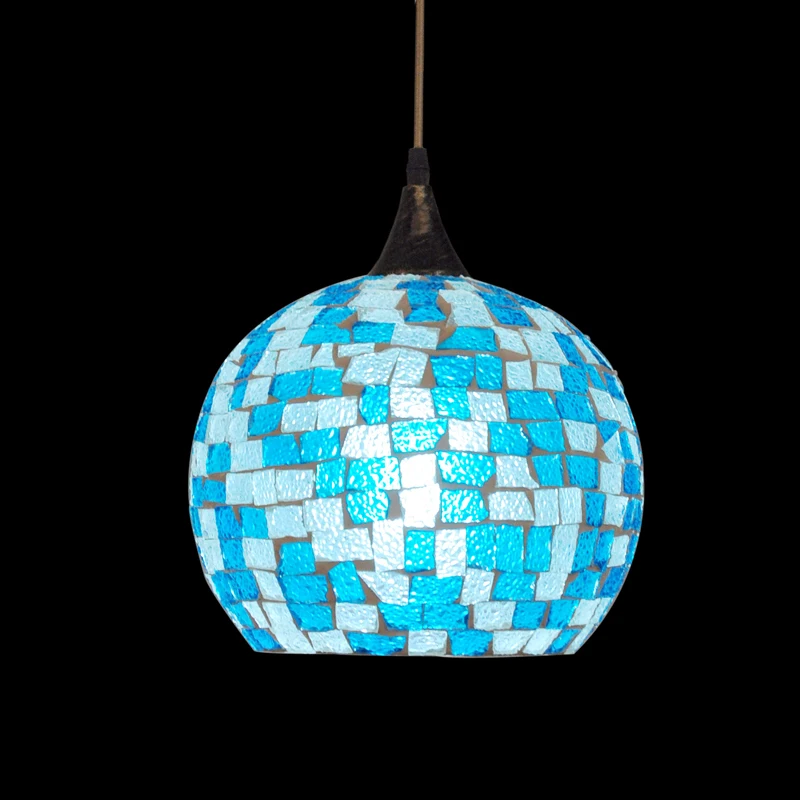 Стеклянный Абажур В богемном стиле подвесной светильник из Средиземноморского