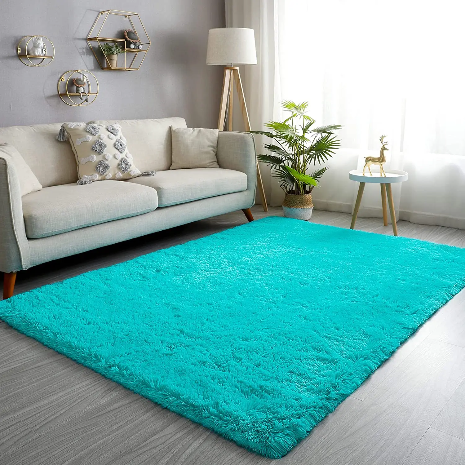 

Ultra Soft Shaggy Rugs Fluffy Carpet for Room Non-Slip Modern Plush Area Rugs Rectangular Home Decor Shag Rug Living Room Carpet