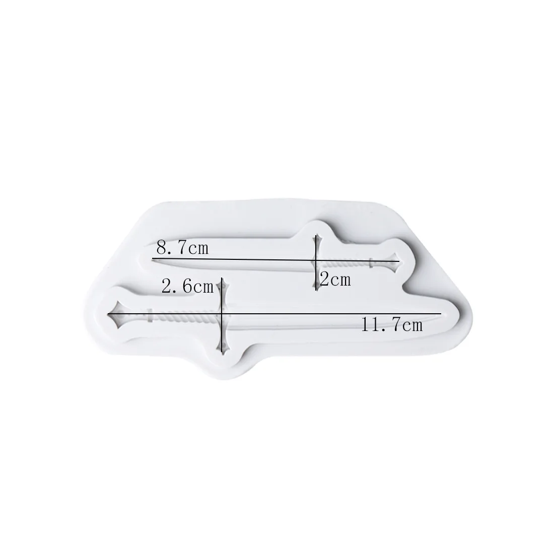 

Cute Sword Fondant Silicone Mold for DIY Pastry Cupcake Dessert Lace Cake Decoration Kitchen Accessories Baking Tool