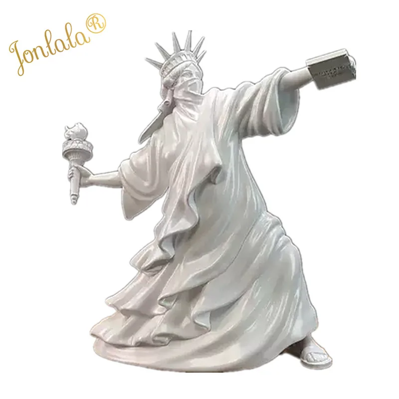 

Modern Art Statue of Liberty Throw Torch Riot of Liberty Fine Art London Art Fair Resin Sculpture Home Decor Best Gift