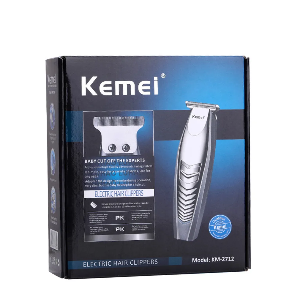 

Kemei 8W Tondeuse Professionele Draadloze Tondeuse Baard Trimmer mannen Haar Snijder Kapper Kapsel Machine 0 mm kaalhoofdige