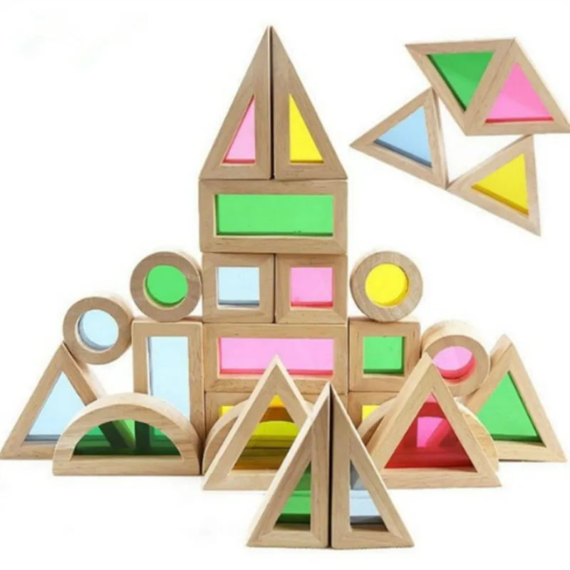 Детский сад раннее образование: 24 сенсорного интеллекта Радуга строительные